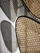 Axyaa Leaf Grid Rattan Screen Floor Lamp, French Designer Style