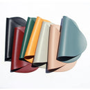 Axyaa PU Leather Placemats: Irregular Shape, Oil-Proof, Waterproof for Various Tables