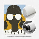African Woman Art Print Set, Modern Geometric Painting, Medieval Style Poster by Axyaa
