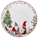 Axyaa Ceramic Christmas Dinner Plate - Round Underglaze Color Design