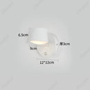 Axyaa LED Rotatable Wall Lamp USB Charging Touch Dimming for Bedroom and Living Room