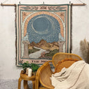 Axyaa Bohemian Moon Tapestry Camping Blanket Outdoor Picnic Sofa Cover