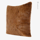 Axyaa Luxury Natural Yellow Real Hair Plush Pillow