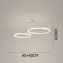Axyaa Modern Acrylic LED Pendant Light for Living and Dining Room