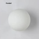 Axyaa Glass Ball LED Wall Lamp - Modern Minimalist Milky White Circular Light