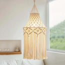Axyaa Macrame Cotton Rope Lamp Shade Chandelier Nordic Handmade Chic Boho Decor