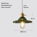 Axyaa Glass Pendant Chandelier Lighting E27 Hang Lamp for Home Decoration