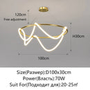 Axyaa Modern LED Ceiling Chandelier for Dining Room Kitchen Bar Lighting