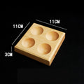 Axyaa Solid Wood Egg Holder Storage Box for Refrigerator or Breakfast Organization