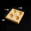 Axyaa Solid Wood Egg Holder Storage Box for Refrigerator or Breakfast Organization