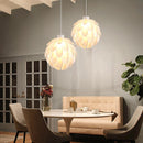 Axya White Acrylic Pine Cone Pendant Lamps - Nordic Creative Flowers Petal Hanging Lamp