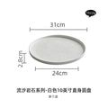 Axyaa Black & White Ceramic Tableware Set - Plates, Bowls, Japanese Luxury Dining Collection