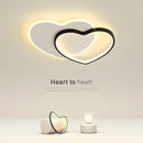Axyaa Heart LED Ceiling Lamp | Modern Love Design | Warm Lighting for Bedroom