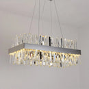 Axyaa Ring Crystal Chandeliers - Luxury LED Pendant Lights for Home and Restaurant