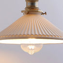Axyaa LED Wall Light Fixture Switch Stair Lighting Round Ceramic Wood Bedside Lamp