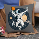 Axyaa Astronaut Theme Pillow Cover Set for Home Decor - 45*45 Size