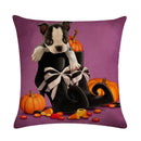 Axyaa Halloween Puppy Linen Pillow Case 45*45cm