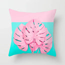 Axyaa Tropical Leaf Print Pillowcase for Living Room Sofa