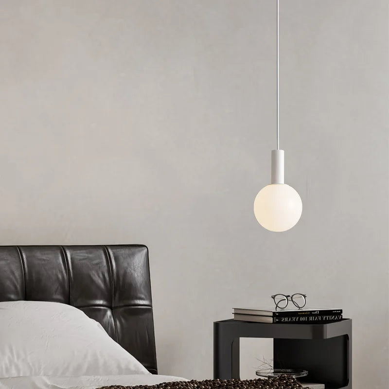 Axyaa Nordic Design Black White Pendant Lights - Modern Minimalist Wall Lamp with LED G9 Bulb