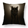 Axyaa Retro Flower Fox Pillowcase in Peach Skin Velvet.