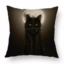 Axyaa Retro Flower Fox Pillowcase in Peach Skin Velvet.