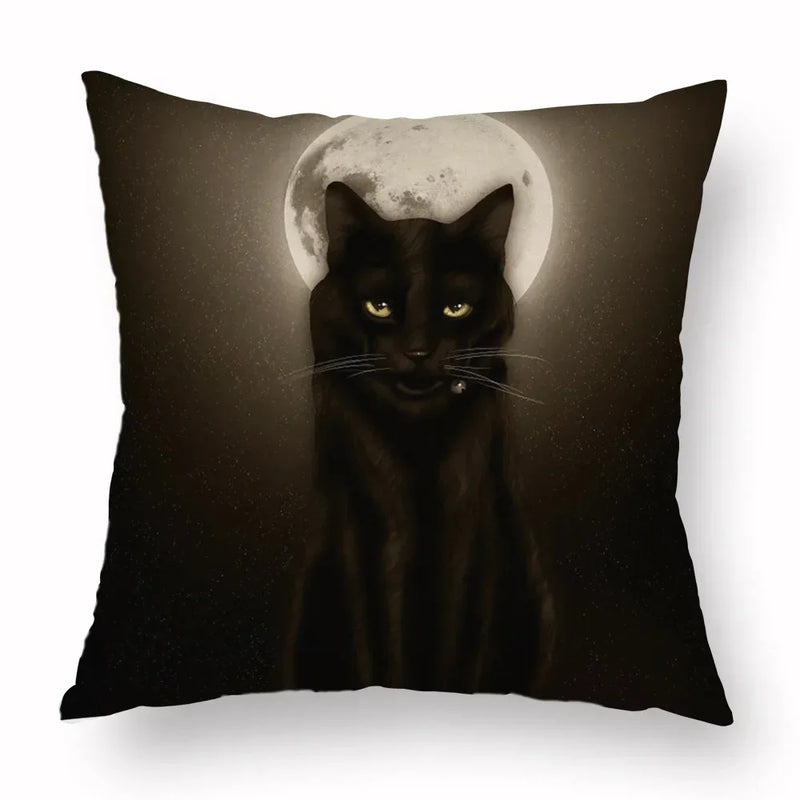 Axyaa Retro Flower Fox Pillowcase in Peach Skin Velvet.