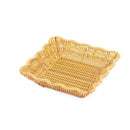 Axyaa Rattan Fruit Plate & Tea Tray: Retro Woven Storage Basket for Picnics & Snacks