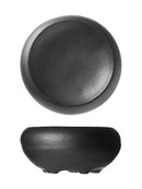 Axyaa Black Ceramic Western Food Plate Set for Hotel & Restaurant