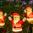 AxyaaTM Solar Christmas Courtyard Lights, Snowman, Elderly, Tree Scene Decoration