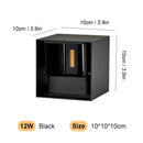 Axyaa Aluminum LED Wall Lamp IP65 Waterproof Outdoor 12W24W Interior Light