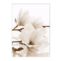 Axyaa Beige Dandelion Bunny Tail Grass Canvas Art Print Nordic Flower Poster