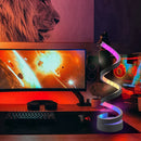 Spiral Colorful Desktop Lamp with Three-Color Dimming and USB, Ideal for Any Room by Axyaa