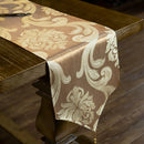 Axyaa Luxury Embroidered Jacquard Table Runner for Home and Restaurant Tables