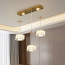 Axyaa Luxury Crystal Chandelier Pendant Light for Living and Dining Room