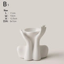 Axyaa Nordic Human Body Ceramic Vase for Stylish Home Decor & Flower Display