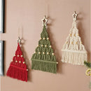 Nordic Christmas Tree Macrame Tapestry Boho Tassel Wall Hanging for Axyaa Home Decor