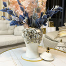 Axyaa Ceramic Vase Decoration for Living Room Hotel - European Light Luxury Style