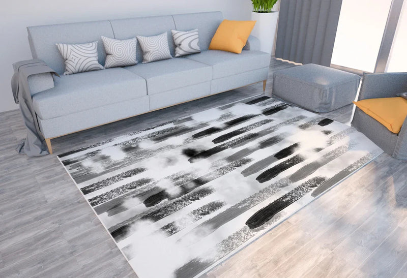Axyaa Marble Texture Printed Carpet for Home Living Room and Bedroom Decoration