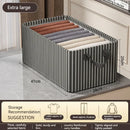 Axyaa Clothes Storage Box Organizer with Metal Frame for Wardrobe Organization.