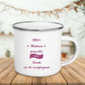 Axyaa Enamel Mug Super Teacher Print Creative Coffee Cup - Teacher Gifts