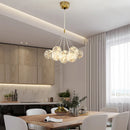 Axyaa Glass Ball Gypsophila Chandelier: Modern Luxury Lighting for Home, Living, Dining & Bedroom
