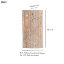 Axyaa Yellow Travertine LED Wall Light Room Decoration Wall Lamp Living Dining Room