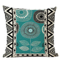 Axyaa Geometric Cushion Cover 45x45cm Linen Abstract Design Pillow