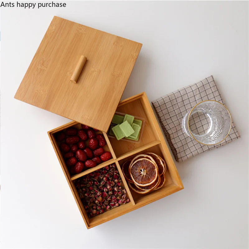 Axya Dried Fruit & Nut Storage Box with Lid for Living Room & Kitchen