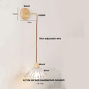 Axyaa Glass LED Wall Light Fixture with Pull Chain Switch