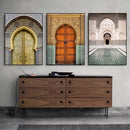 Axyaa Islamic Arabic Calligraphy Canvas Wall Art for Living Room Decor
