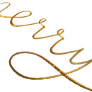 Axyaa Embroidered Merry Christmas Pillow Covers in Red Green Gold, 30x50cm