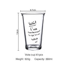 Axyaa Glass Milk Tea Cup Set with Straw for Trendy Breakfast & Coffee Enjoyment