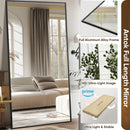 Axyaa Arch Floor Mirror, 60"x20" - Freestanding Full Body Mirror