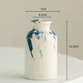 Axyaa Irregular Ink Graffiti Ceramic Vase for Home Decoration and Flower Arrangement